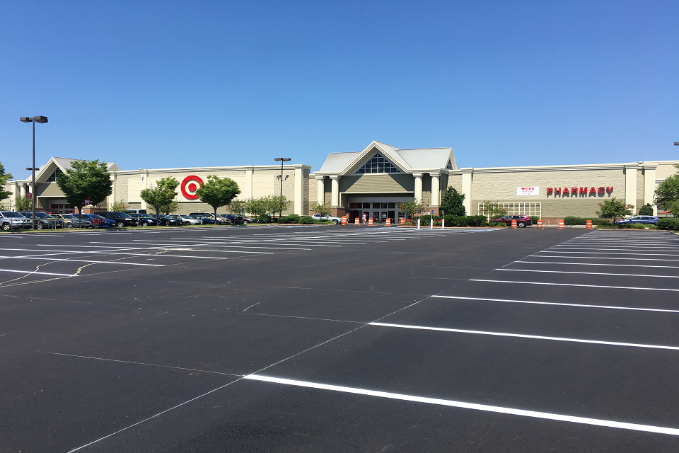 Target parking lot in Framingham, MA