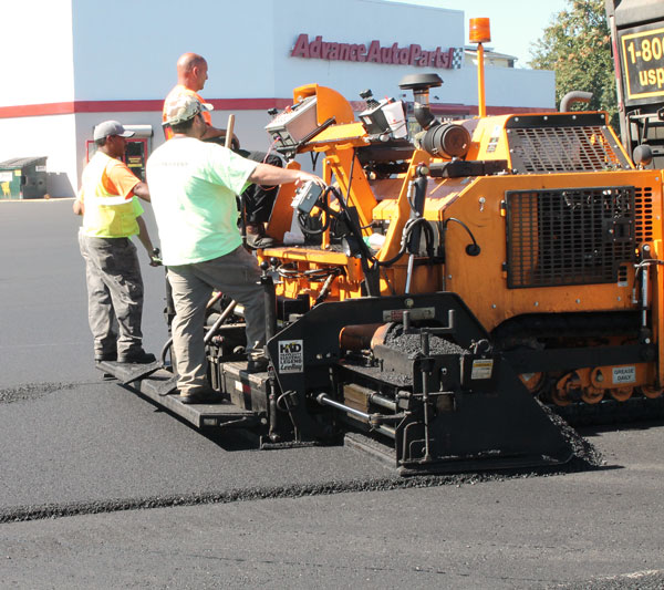 Paving at Advance Auto Parts Parking Lot